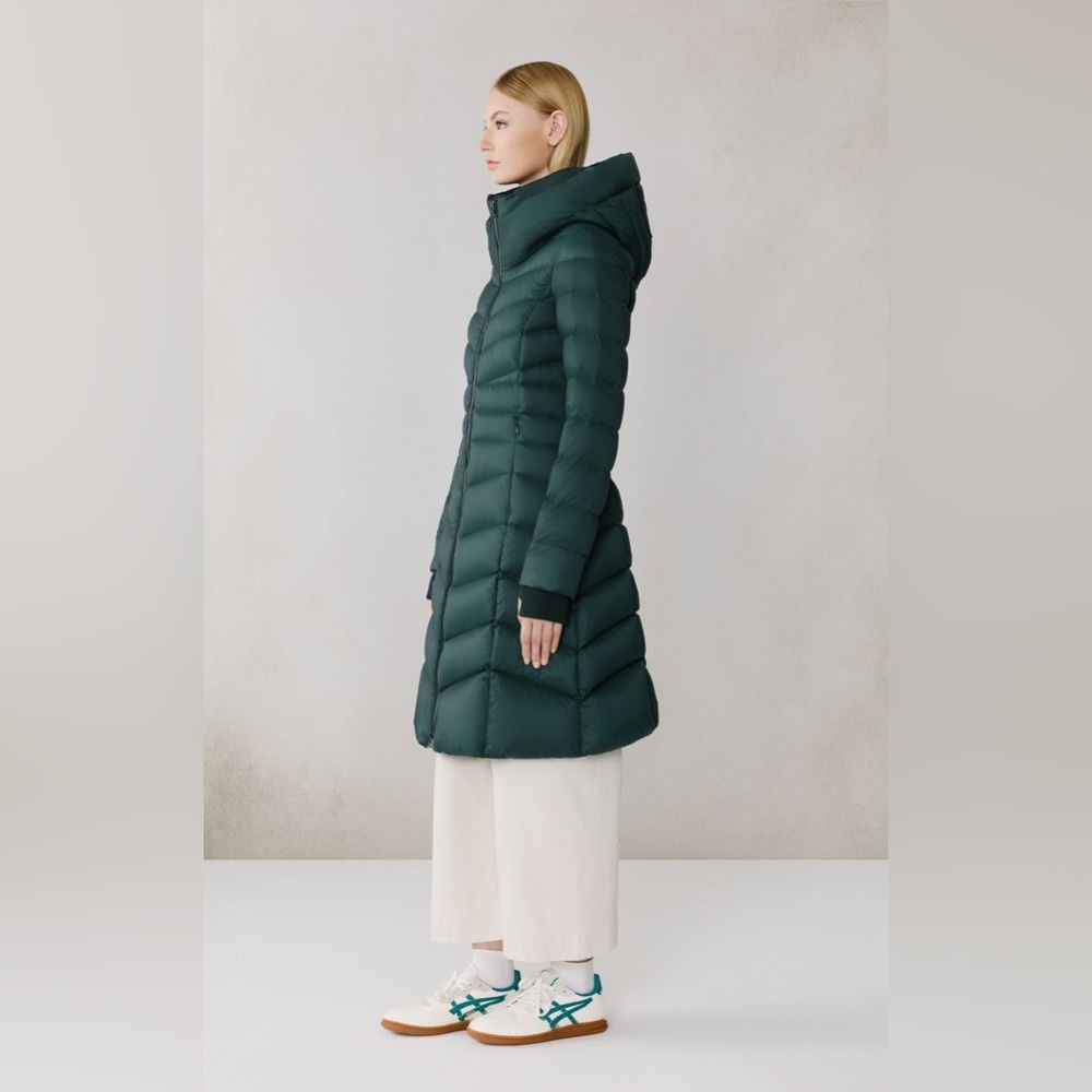 Soia + Kyo LITA-U Midi Down Puffer Jacket Midnight Forest - Picture 16 of 16